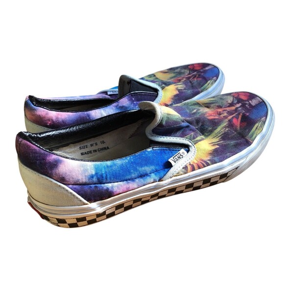 Vans Tropical Trees Print Casual Slip-On Shoes Multicolored Size 10 Womens - Picture 4 of 9